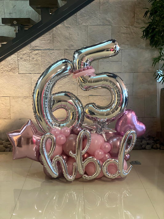 Bouquet HBD con Números